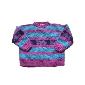 Vintage 90s Pastel Bunny Grandma Sweater